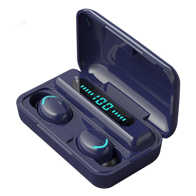 Luce respiratoria a quattro barre serie Macaron F9-5C + auricolare Bluetooth con riduzione del rumore con display digitale, F9-5C Macaron Four-bar Light Dark Blue, F9-5C Macaron Four-bar Light Pink, F9-5C Macaron Four-bar Light Baby Blue